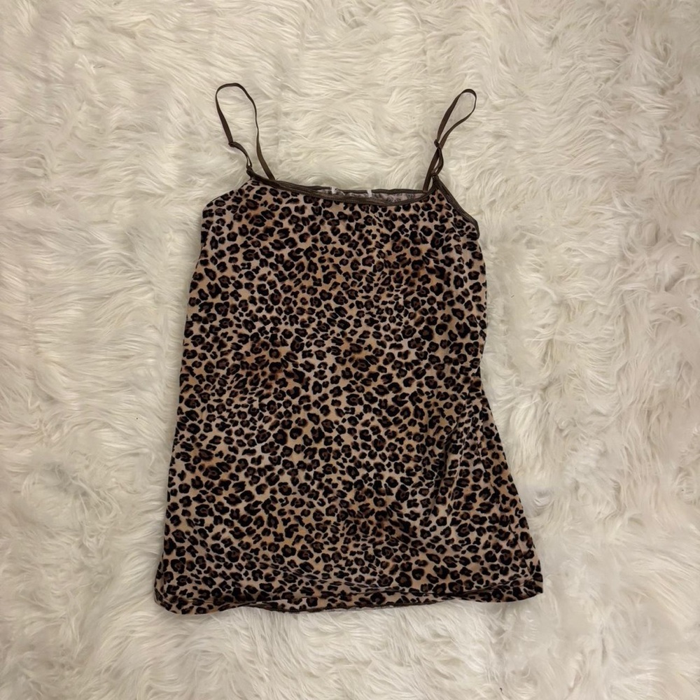 Forever 21 Leopard Print Cami in Tan and Black